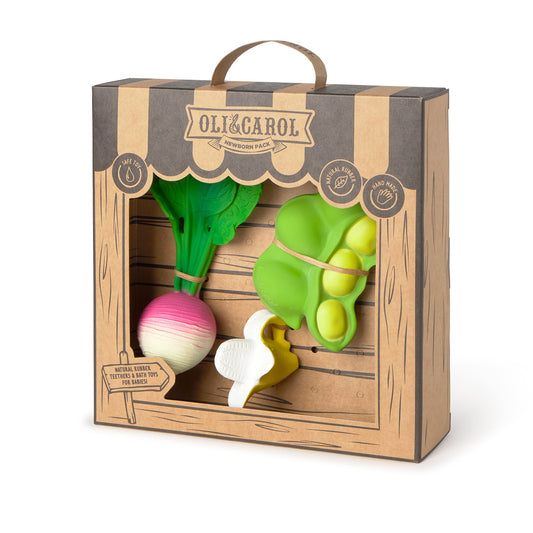 Graužammantas komplekts jaundzimušiem,  Newborn Gift Set, Oli&Carol