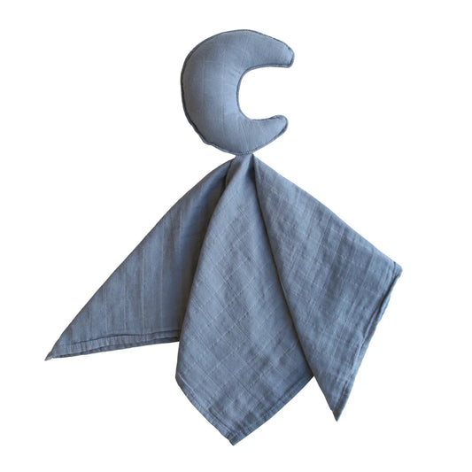 Mīļlupatiņa Lovey Cuddle Blanket Moon Tradewinds, zils, Mushie, artikuls: 2190330
