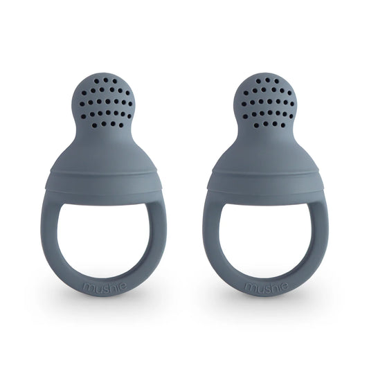 Silikona fīderis/barošanas knupis, Silicone Feeder Tradewinds, zils, Mushie