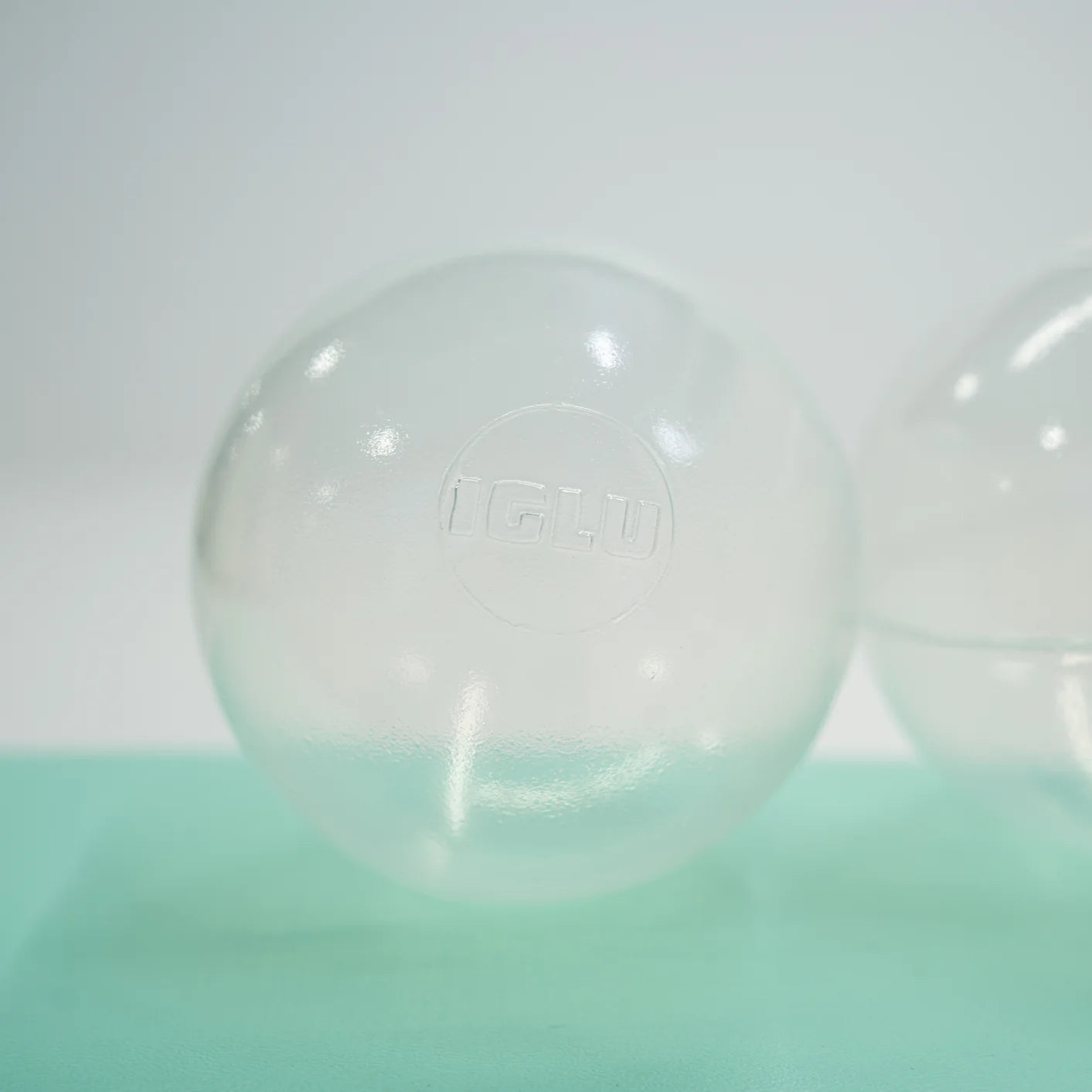 Bumbiņas bumbu baseinam, Ball Pit Balls, 500 gab, IGLU - Transparent, caurspīdīgas