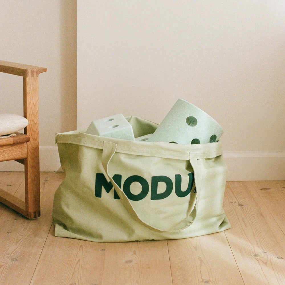 Būvēšanas bloku uzglabāšanas soma Ocean Mint / Forest Green Bag, MODU, M-EXT-TRA-OM-NA