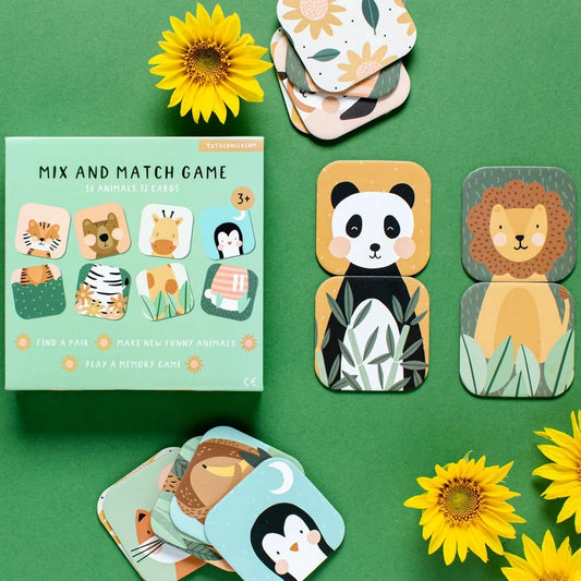 Spēle - Dzīvnieku paslēpes, Mix and Match Game, Tu Tu Family