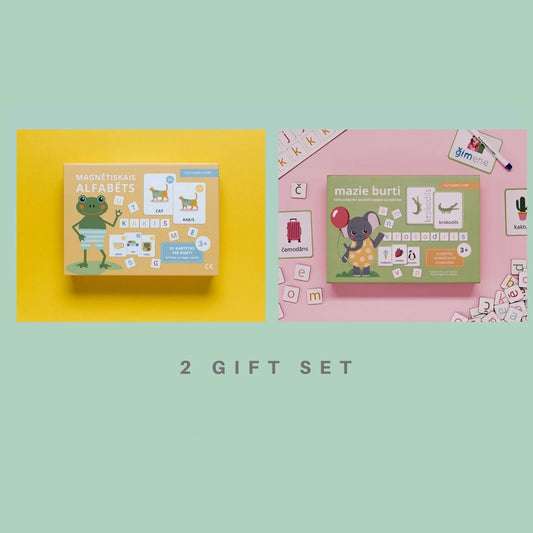 2 dāvanu komplekts Alfabēts + Mazie Burti, Gift Set, Tu Tu Family