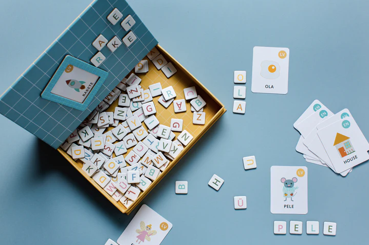 Magnētiskais alfabēts, Magnetic Alphabet LV-ENG, Tutu Family