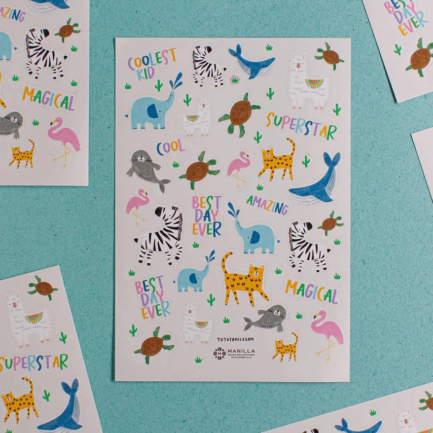 Uzlīmju lapa Zvēriņi, Tu Tu Family