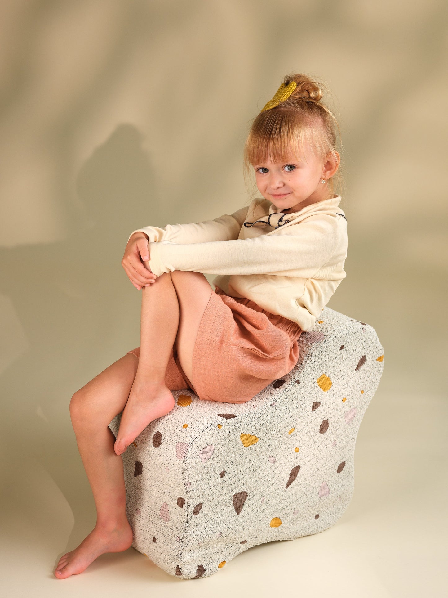 Puffe Terrazzo Marble Cloud Puffe, Wigiwama 