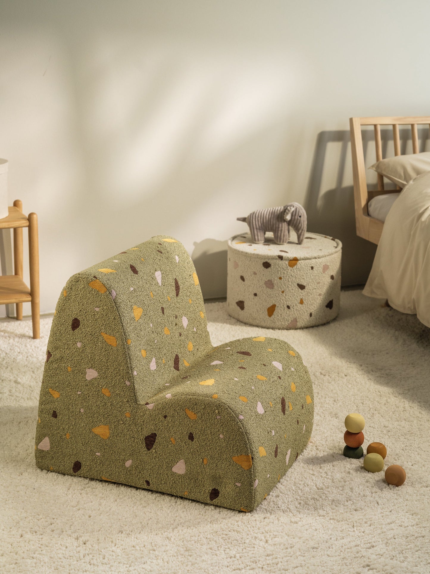 Pouff Terrazzo Marble Puffe, Wigiwama 