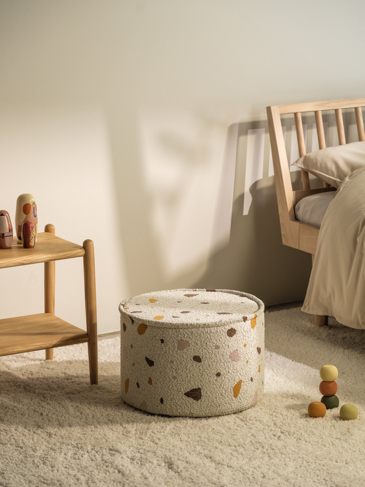 Pouff Terrazzo Marble Puffe, Wigiwama 