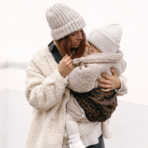 Bērna nešanas soma / josta Wildride Toddler Carrier Print Brown Leopard, www.rocketbaby.lv
