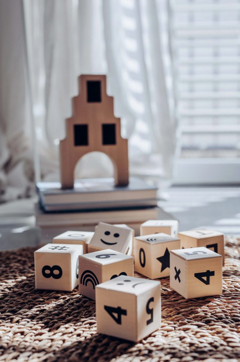 Koka matemātikas klucīši, Math Blocks Black, Ooh Noo, 40MB1801