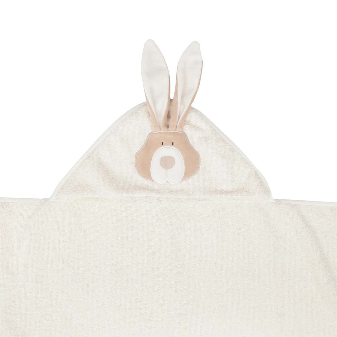 Bērnu dvielis ar kapuci Zaķis, Bath Towel with Hood, Bunny, 75x120cm, Wooly Organic, WO208