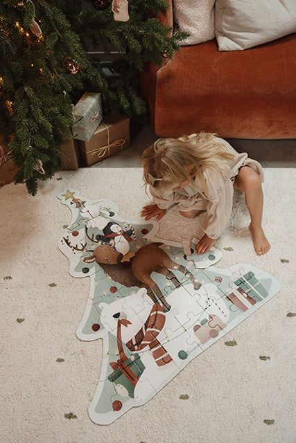 Ziemassvētku lielizmēra puzle, Christmas XL Puzzle, Little Dutch, LD4860