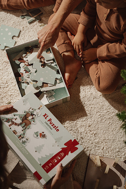 Ziemassvētku lielizmēra puzle, Christmas XL Puzzle, Little Dutch, LD4860