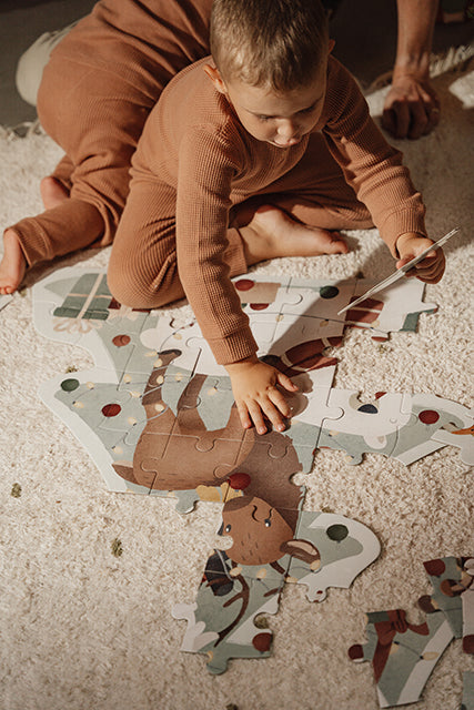 Ziemassvētku lielizmēra puzle, Christmas XL Puzzle, Little Dutch, LD4860