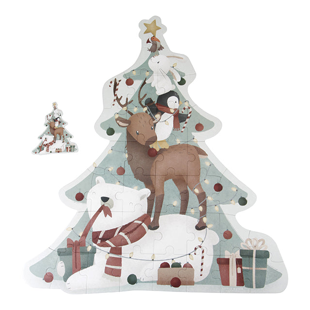 Ziemassvētku lielizmēra puzle, Christmas XL Puzzle, Little Dutch, LD4860