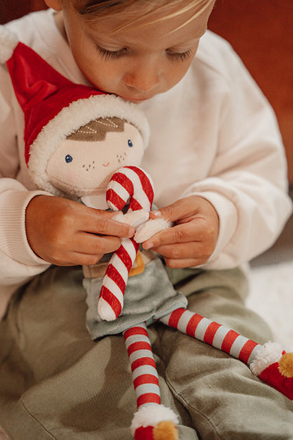 Ziemassvētku lelle Jim - dāvanu kastē, Christmas Cuddle Doll, Little Dutch, LD4539