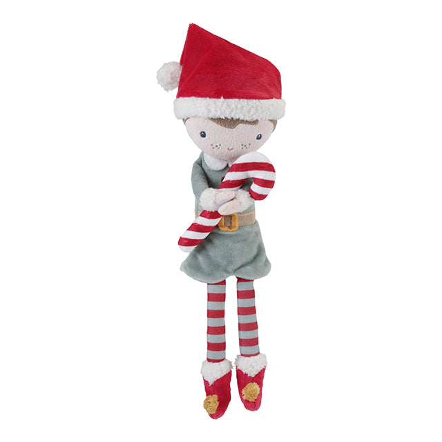 Ziemassvētku lelle Jim - dāvanu kastē, Christmas Cuddle Doll, Little Dutch, LD4539