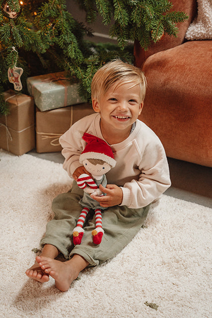 Ziemassvētku lelle Jim - dāvanu kastē, Christmas Cuddle Doll, Little Dutch, LD4539