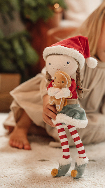 Lelle Doll Christmas Rosa dāvanu kastē, Little Dutch, LD4538