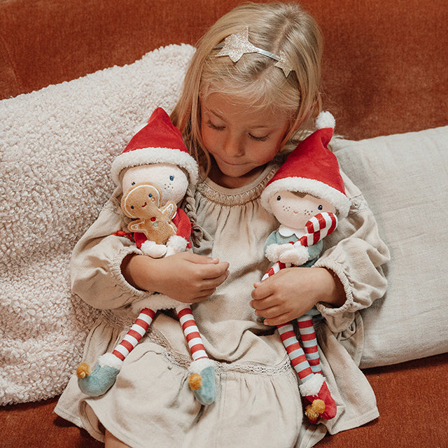 Lelle Doll Christmas Rosa dāvanu kastē, Little Dutch, LD4538