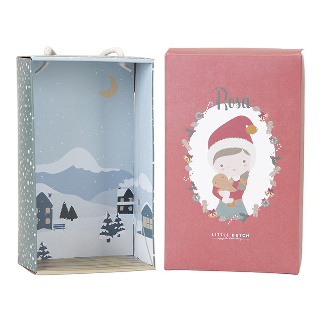 Lelle Doll Christmas Rosa dāvanu kastē, Little Dutch, LD4538