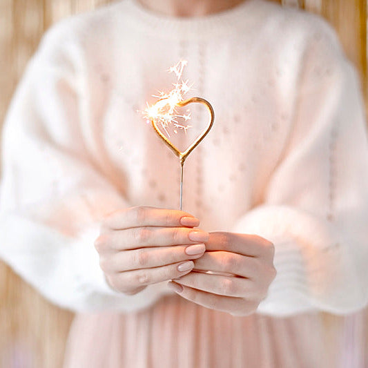 Sirds formas brīnumsveces, Sparklers Heart, 16,5cm zelta, 2 gab
Artikuls: ZO1-019_01_S