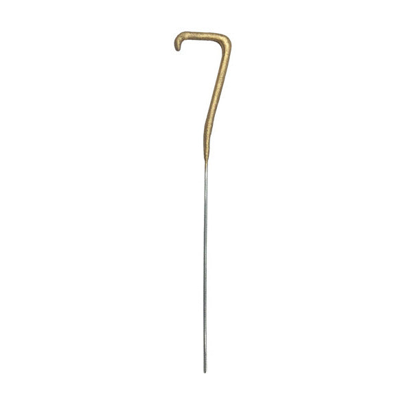 Brīnumsvece ar ciparu 7, Sparkler number 7, 15cm zelta