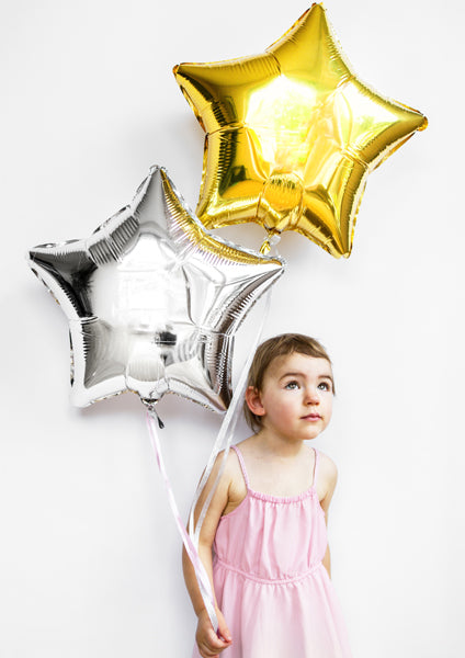 Zvaigzne - folija balons, zelta, 48cm, FB3M-019, Hēlija baloni