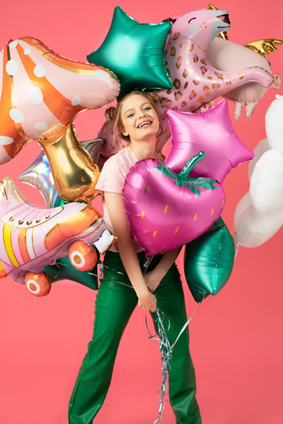 Zvaigzne - folija balons, zaļš, 48cm, FB3S-012, Hēlija baloni Liepājā