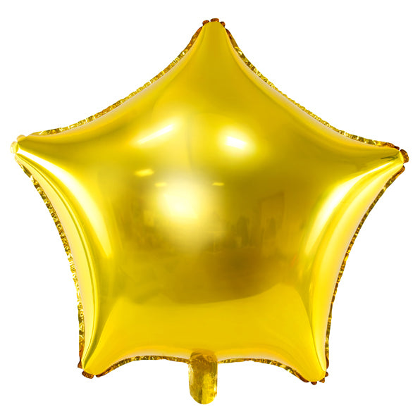 Zvaigzne - folija balons, zelta, 70cm, FB78M-019, Hēlija baloni Liepājā