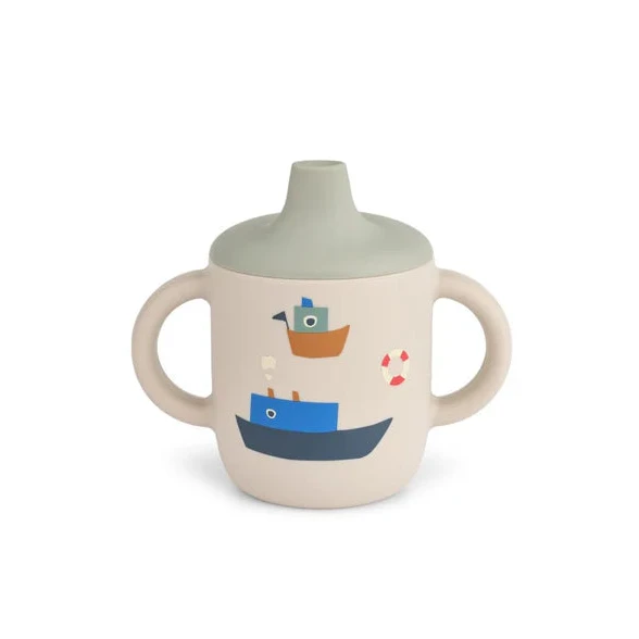Silikona krūzīte, Neil Sippy Cup, Sailing / Sandy, Liewood