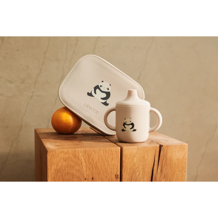 Silikona krūzīte, Neil Sippy Cup, Panda / Sandy, Liewood