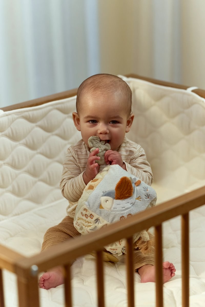 Mīkstais aktivitāšu kubs Safari Friends, Soft Activity Cube, Little Dutch