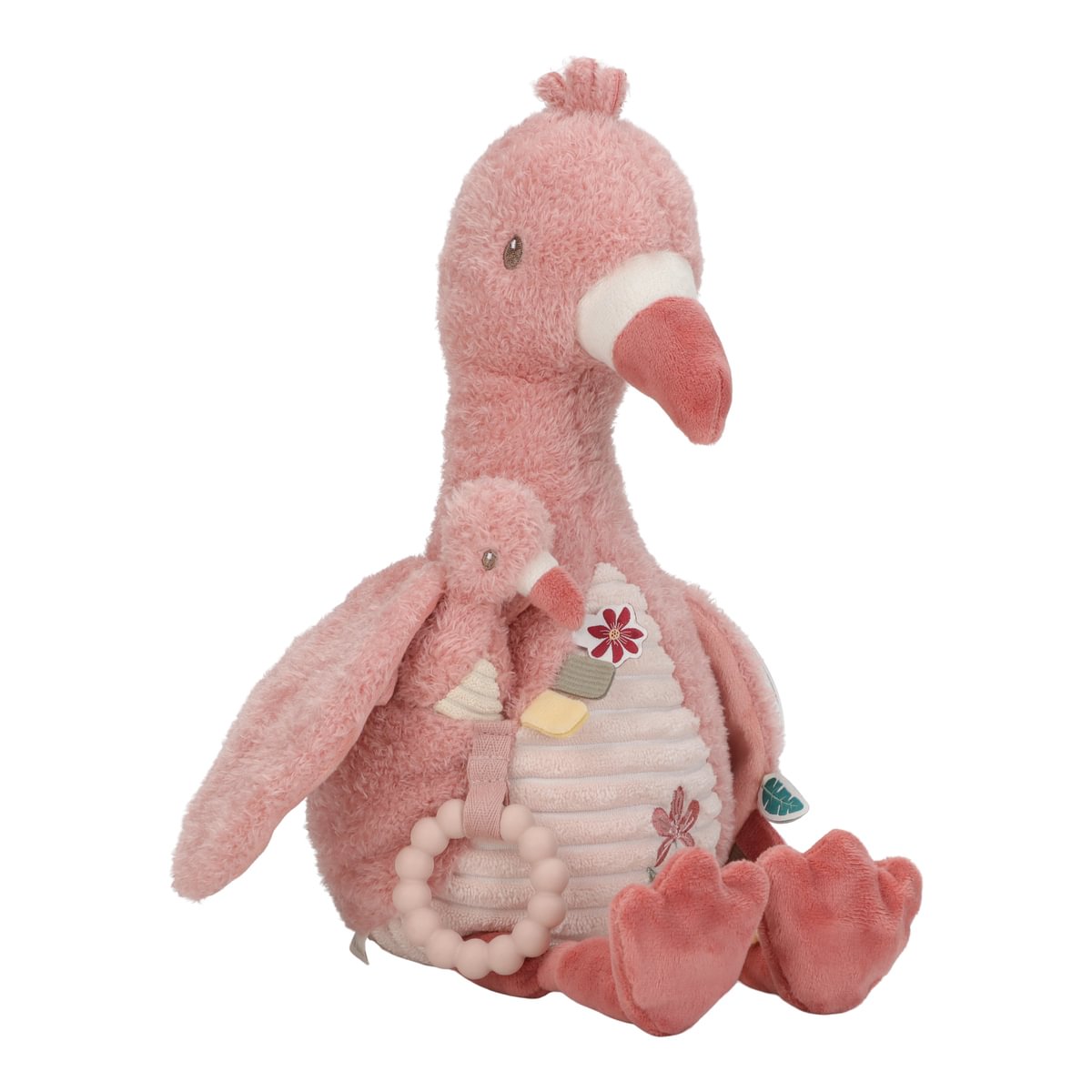 Aktivitāšu rotaļlieta Flamings - Safari Friends, Activity Cuddle Flamingo, Little Dutch