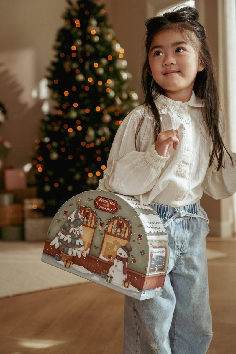 Ziemassvētku adventes kalendārs - Vilciens, Christmas Advent Calendar Train Track, Little Dutch, ld4880