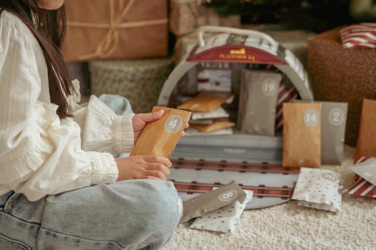 Ziemassvētku adventes kalendārs - Vilciens, Christmas Advent Calendar Train Track, Little Dutch, ld4880
