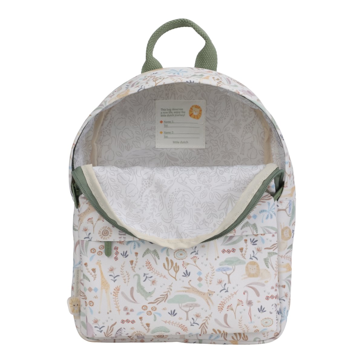 Bērnu mugursoma, Safari Friends Backpack, Little Dutch, LD4921