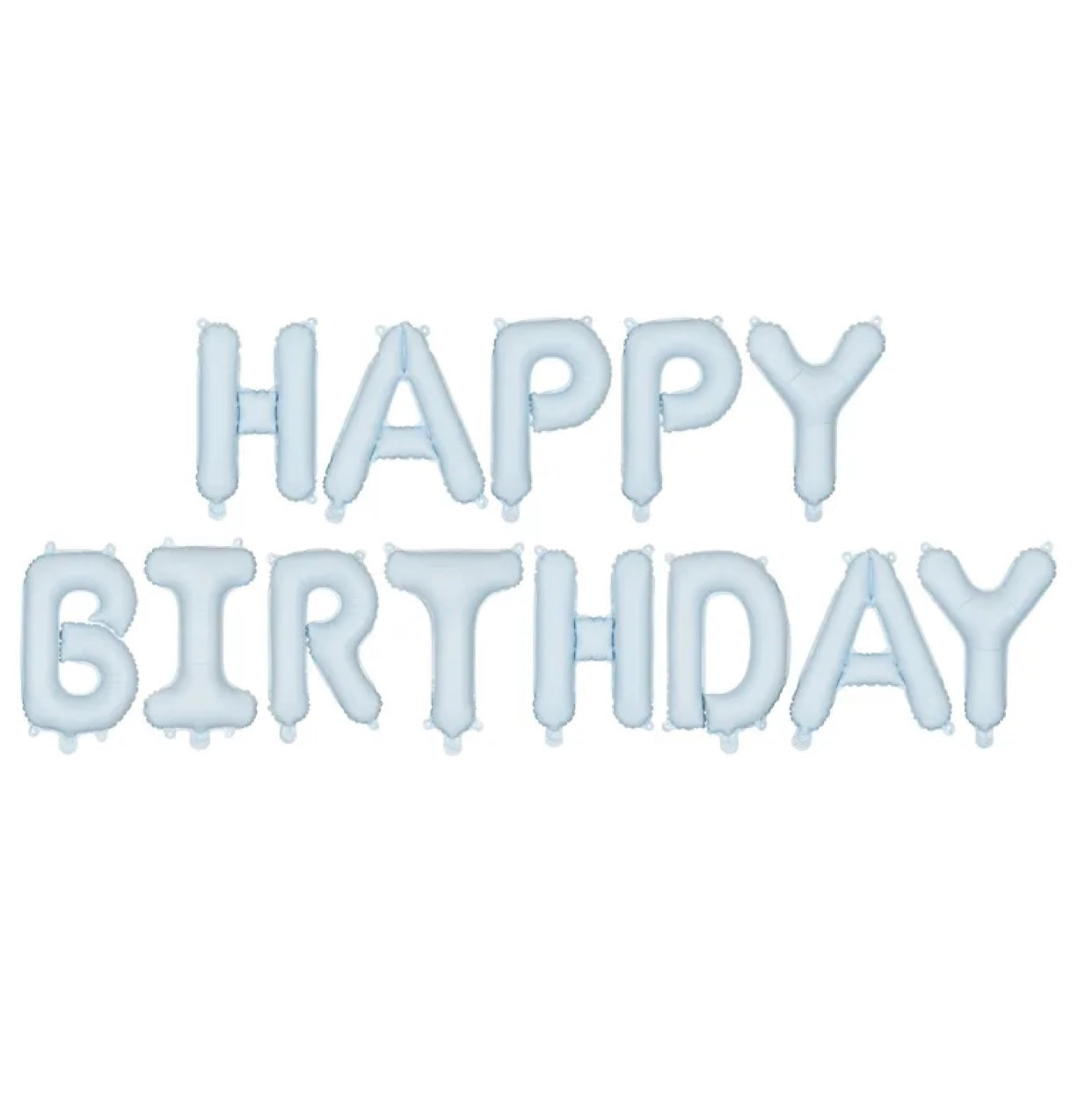 DIY Balonu virtene Happy Birthday, zils, 340 x 35cm