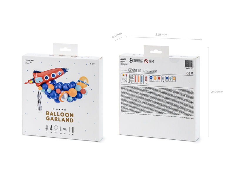 Balonu virtene Raķete - Balloon garland Rocket, GBN9
