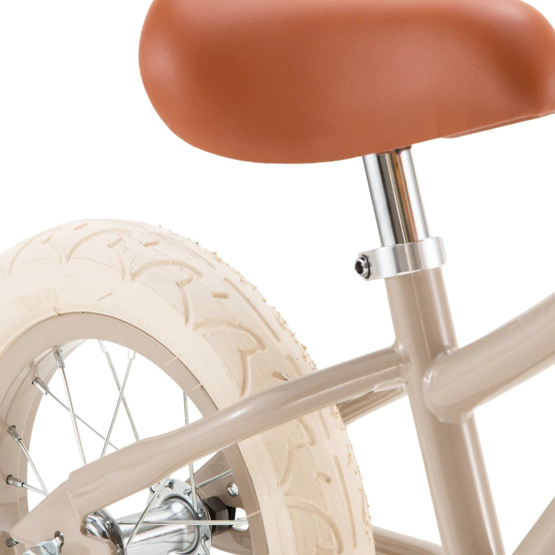 Bērnu skrejritenis ar grozu bēšā krāsā, Balance Bike First Go, Beige, Banwood