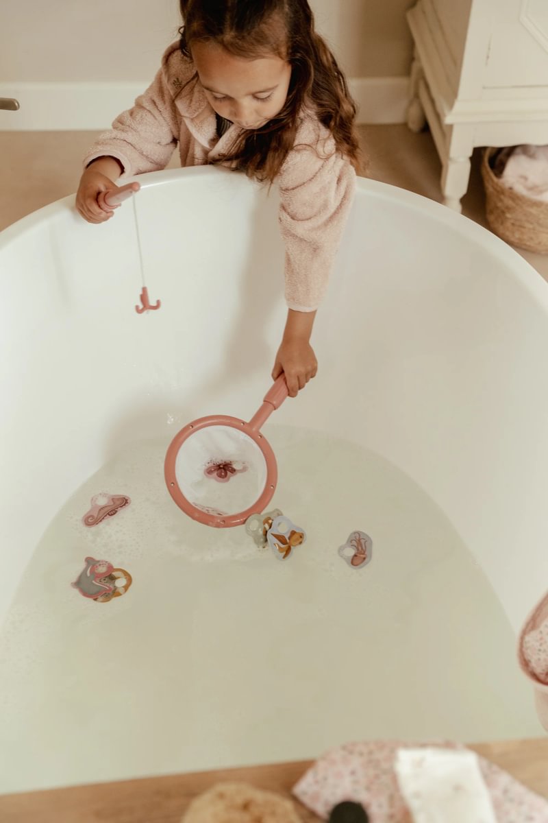 Vannas rotaļlieta- Makšķerēšanas spēle, Fishing Game, Pink, Little Dutch