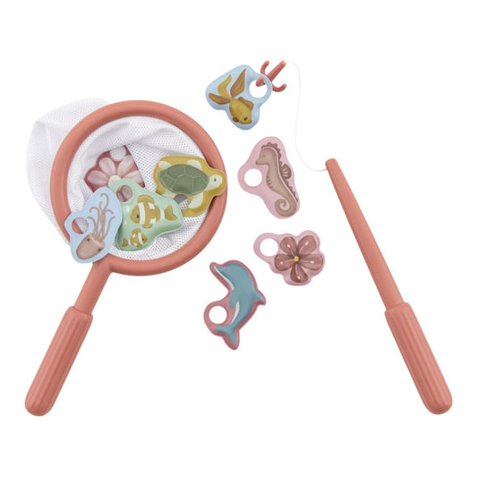 Vannas rotaļlieta- Makšķerēšanas spēle, Fishing Game, Pink, Little Dutch