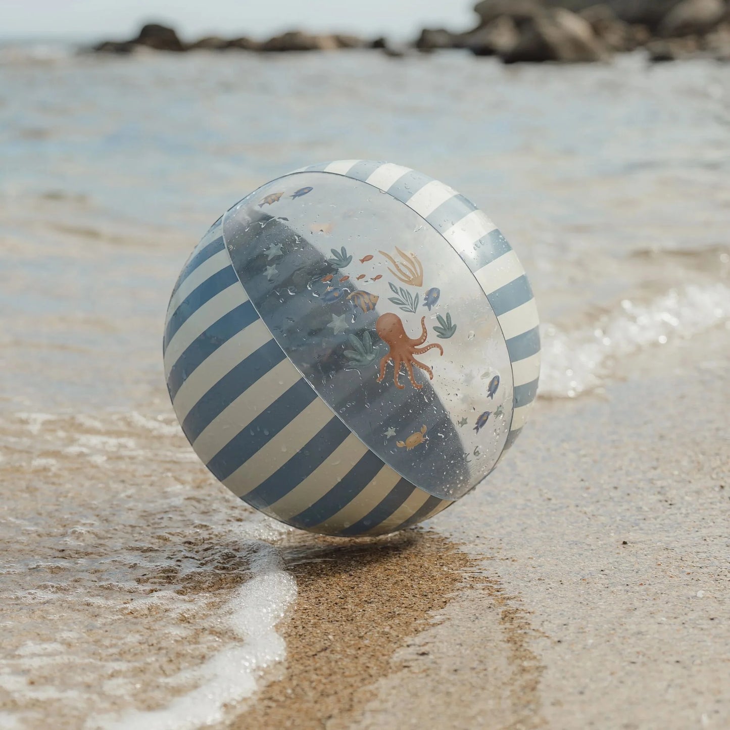 Pludmales bumba Ocean World Blue, Beach Ball, Little Dutch, LD2016392