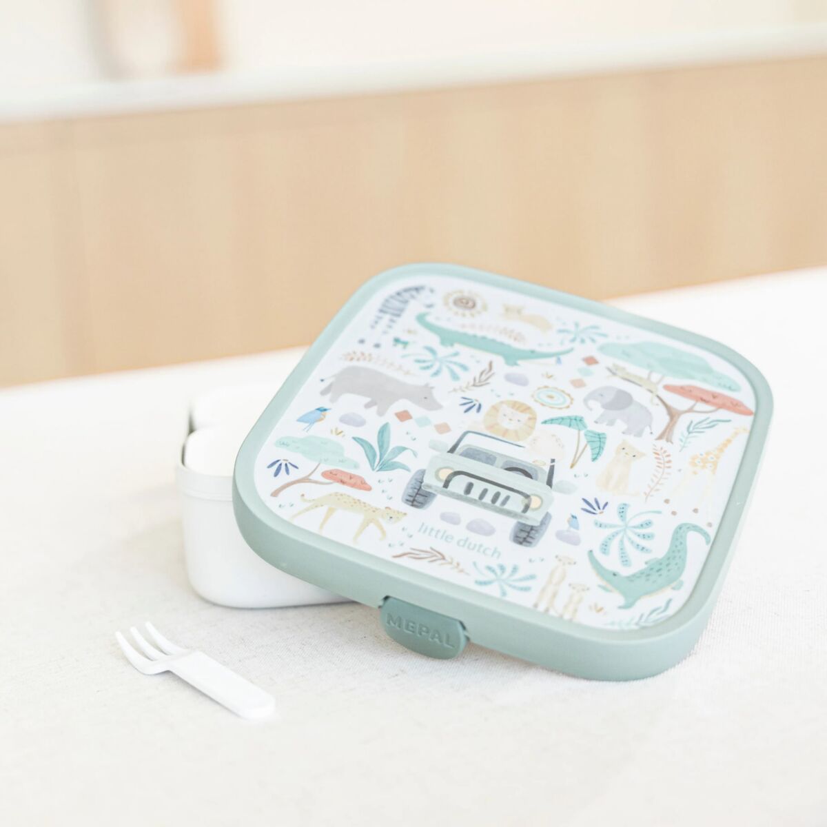 Lielā pusdienu kārba Safari Friends, Lunch box large, Little Dutch, LD107435065421