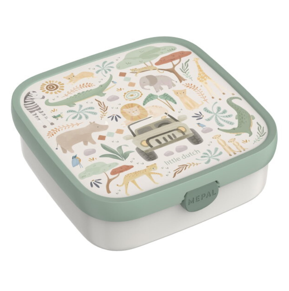 Lielā pusdienu kārba Safari Friends, Lunch box large, Little Dutch, LD107435065421
