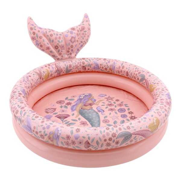 Piepūšamais bērnu baseins Dreamy Mermaid Pink, Pool 80cm Little Dutch, LD2016379