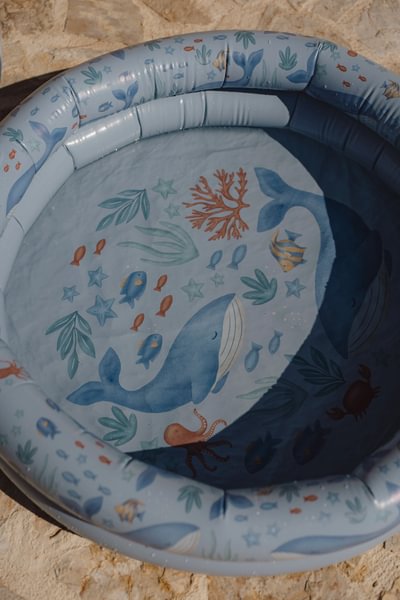 Piepūšamais bērnu baseins Ocean World Blue, Pool 80cm Little Dutch, LD2016378