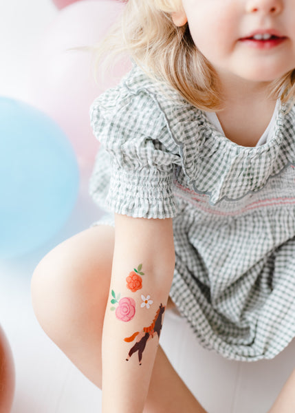 Bērnu tetovējumi - Zirgi, Kids Temporary Tattoos Horse