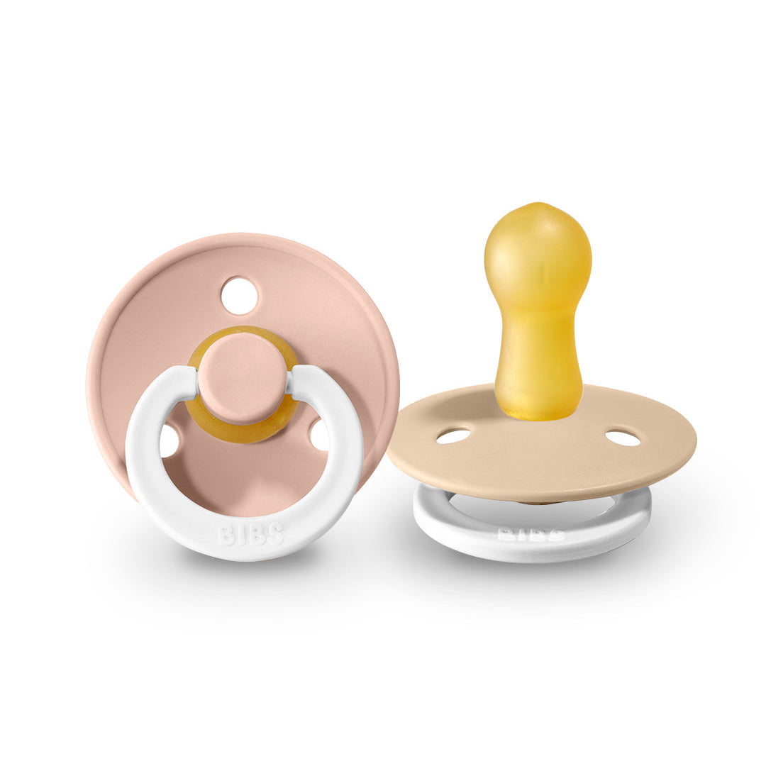 Knupīši - TUMSĀ SPĪDOŠI Round GLOW Blush & Vanilla, BIBS, 2 gab