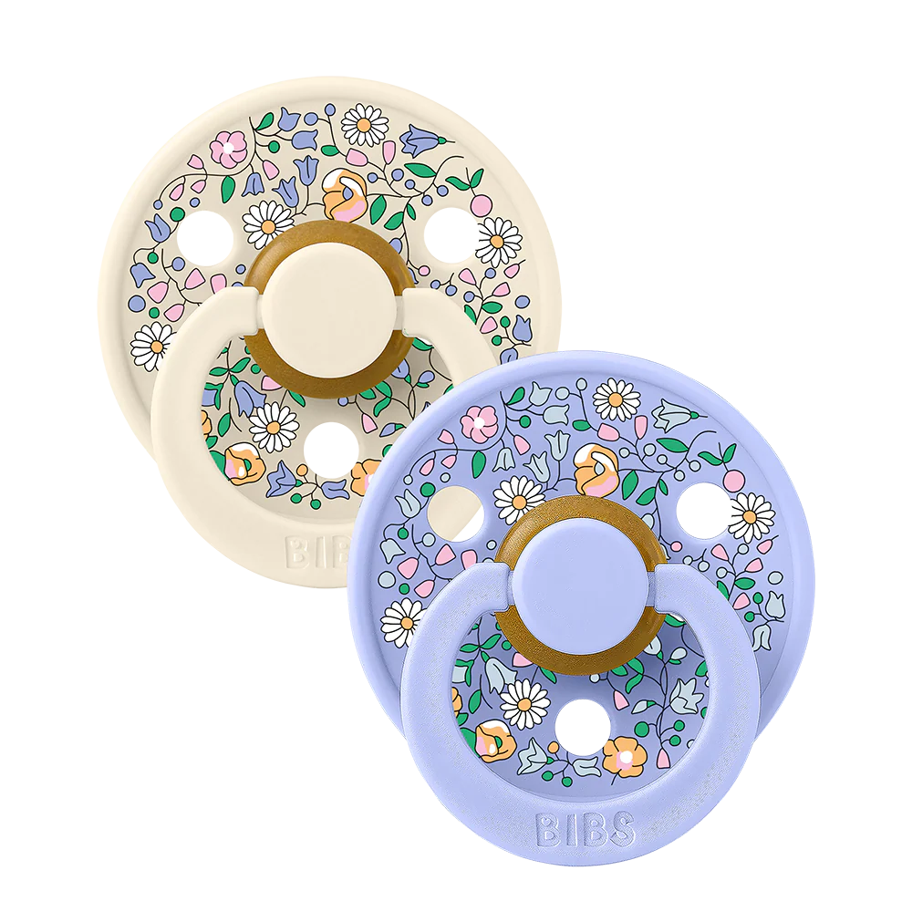 Knupīši - Liberty Colour Round Chloe Meadow & Ivory Mix, BIBS, 2 gab